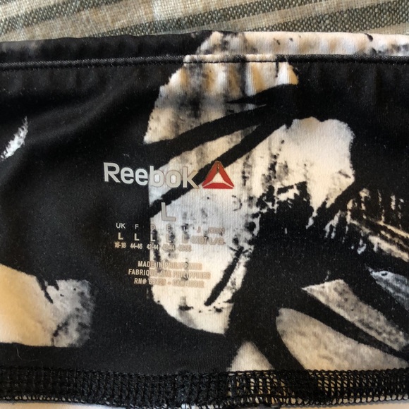 Reebok large leggings with black and white print - Picture 2 of 2